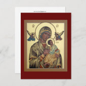 Hilfe Mutter Gottes Gebetskarte Postkarte (Vorne/Hinten)
