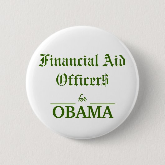 Hilfe-Offiziere für OBAMA Button (Vorderseite)