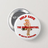 Hilfe retten das Dumas-Bordell-Button Button (Vorne & Hinten)