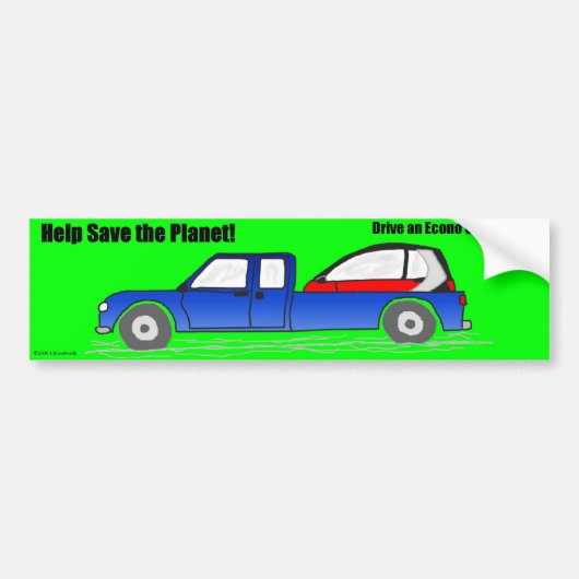 Hilfe retten den Planeten Autoaufkleber (Vorne)
