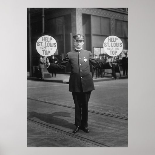 Hilfe St. Louis über der Spitze Poster (Vorne)