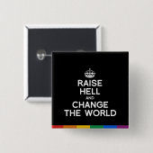 HILFE STÄRKEN UND DIE WELT VERÄNDERN BUTTON (Vorne & Hinten)