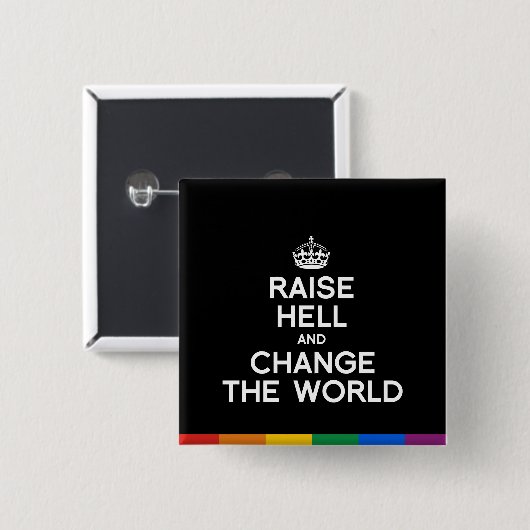 HILFE STÄRKEN UND DIE WELT VERÄNDERN BUTTON (Vorne & Hinten)