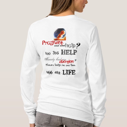 Hilfe T-Shirt (Rückseite)