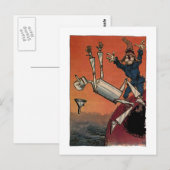 Hilfe! Tinman fällt Postkarte (Vorne/Hinten)