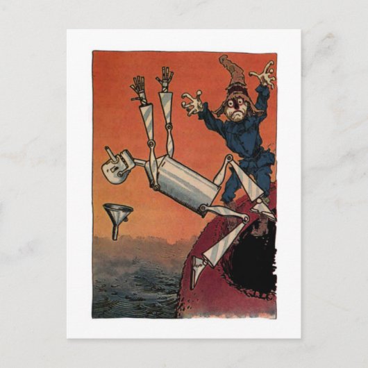 Hilfe! Tinman fällt Postkarte (Vorderseite)