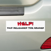 Hilfe! Vater veröffentlicht den Kraken Autoaufkleber (Auf Auto)