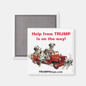 Hilfe von TRUMP ist auf dem Weg! Magnet! Magnet (Vorderseite/Rückseite)
