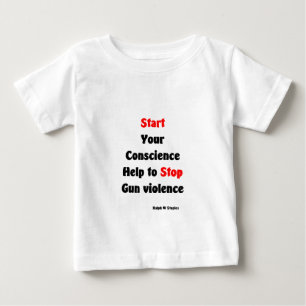 Hilfe zur Beendigung der Gewalt von Waffen Baby T-shirt