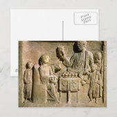 Hilfe zur Darstellung einer Familienmahlzeit Postkarte (Vorne/Hinten)