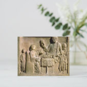 Hilfe zur Darstellung einer Familienmahlzeit Postkarte (Stehend Vorderseite)