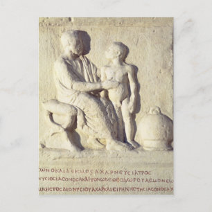 Hilfe zur Darstellung eines Arztbesuchs Postkarte