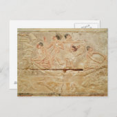 Hilfe zur Darstellung von Männern in einem Boot Postkarte (Vorne/Hinten)