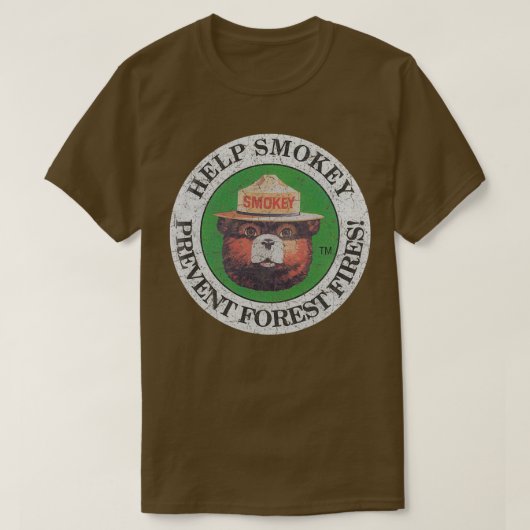 Hilfe zur Verhütung von Waldbränden durch Smokey T-Shirt (Design vorne)