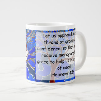 Hilfe zur Zeit der Not - Hebräer 4:16 - Bibelverse Jumbo-Tasse