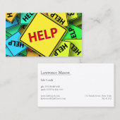 Hilfen für Gelb, Blau und Grün - Visitenkarte (Vorne/Hinten)