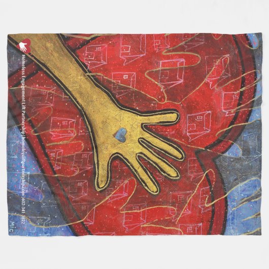 HILFENFleece-Decke Fleecedecke (Vorderseite (Horizontal))