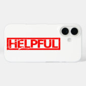 Hilfreiche Briefmarke Case-Mate iPhone Hülle (Rückseite (Horizontal))