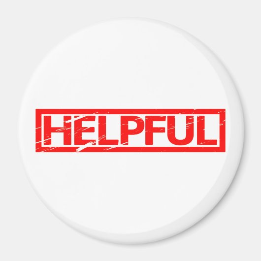 Hilfreiche Briefmarke Magnet (Vorne)