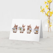 Hilfreiche Eichhörnchen Karte (Gelbe Blume)