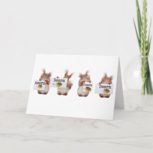 Hilfreiche Eichhörnchen Karte