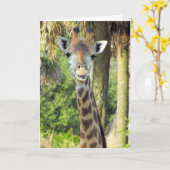 Hilfreiche Mama - Giraffe Muttertagskarte Karte (Gelbe Blume)