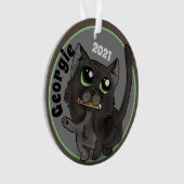 Hilfreiche Studie Cat Custom Ornament (Vorderseite)