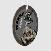 Hilfreiche Studie Cat Custom Ornament (Vorderseite)