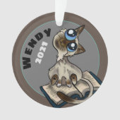 Hilfreiche Studie Cat Custom Ornament (Vorderseite)