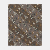 Hilfreiche Studie Katzen Fleecedecke (Vorderseite)