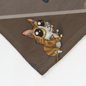 Hilfreiche Studie Katzen Fleecedecke (Ecke)