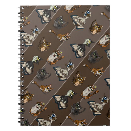 Hilfreiche Studie Katzen Notizblock (Vorderseite)