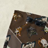 Hilfreiche Studie Katzen Strandtuch (Beispiel)