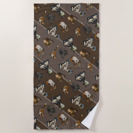 Hilfreiche Studie Katzen Strandtuch