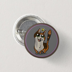 Hilfreiche Studie Katzenbenutzerdefinierter Button