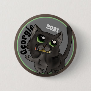 Hilfreiche Studie Katzenmassgeschneidert Button