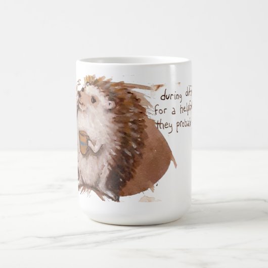 Hilfreicher Igel Kaffeetasse (Mittel)