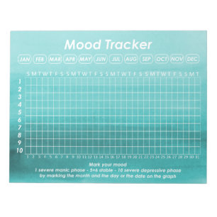 Hilfreicher Stimmungs-Verfolger für Notizblock