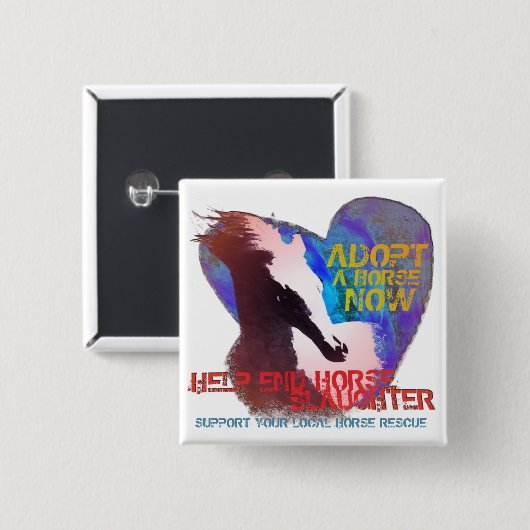 Hilfsendpferdegemetzel Button (Vorne & Hinten)