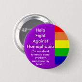 Hilfskampf gegen Homophobie Button (Vorne & Hinten)