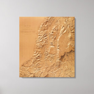 Hilfskarte von Utah Leinwanddruck