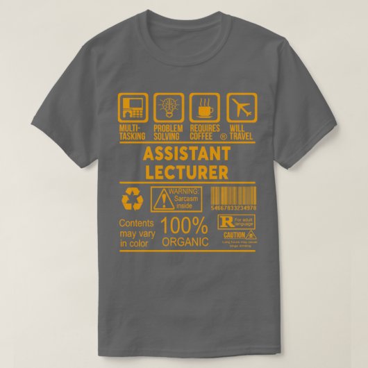 HILFSLECTURER NICE DESIGN 2017 T-Shirt (Design vorne)
