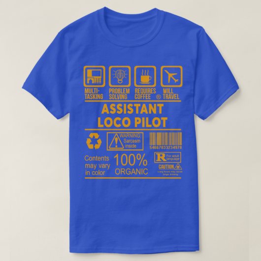 HILFSLOCO PILOT NICE DESIGN 2017 1 T-Shirt (Design vorne)