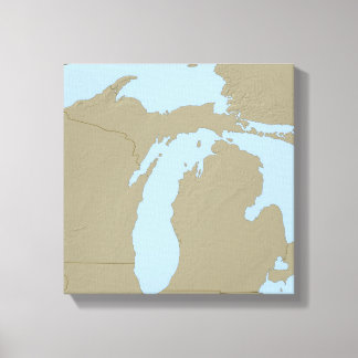 Hilfsplan für Michigan Leinwanddruck