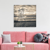 Hilfspole im Feld Leinwanddruck (Insitu (Wohnzimmer))