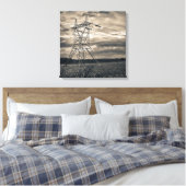 Hilfspole im Feld Leinwanddruck (Insitu (Schlafzimmer))