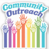 Hilfsprogramm für Öffentlichkeitsarbeit der Gemein Aufkleber (Vorderseite)