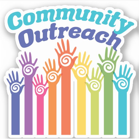 Hilfsprogramm für Öffentlichkeitsarbeit der Gemein Aufkleber (Vorderseite)