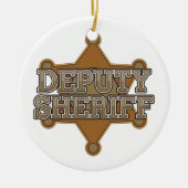 Hilfssheriff Keramik Ornament (Vorne)