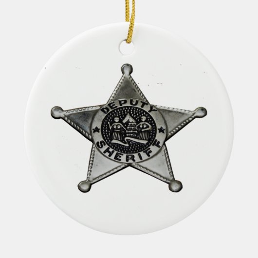 Hilfssheriff Keramikornament (Vorne)